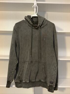 Y2K Men’s Foster Hoodie Sz. Large Distressed Gray Grunge